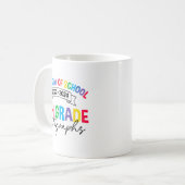 学校の卒業式5年生のサイン最終日 コーヒーマグカップ (正面左)