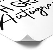 学校の卒業式5年生のサイン最終日 ポスター (角)