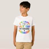 学校の卒業式5年生のサイン最終日 Tシャツ (正面フル)