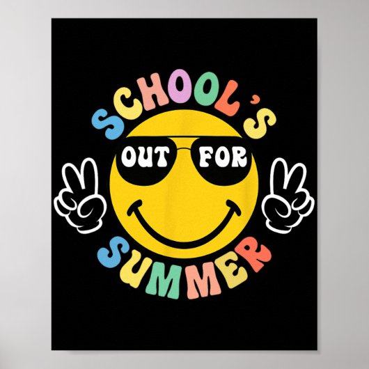 学校の卒業式Groovy学校の子供たちsumme ポスター (正面)