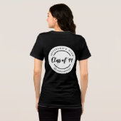 学校の卒業生同窓会のカスタムクラスサークル トライブレンドTシャツ (裏面全面)