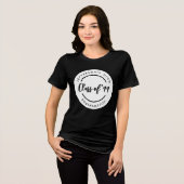 学校の卒業生同窓会のカスタムクラスサークル トライブレンドTシャツ (正面全面)