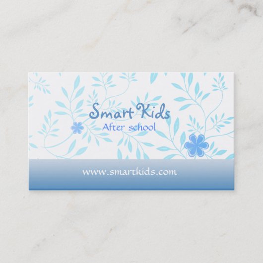 学校の名刺の後 名刺 (正面)