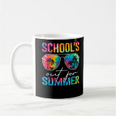 学校の夏の絞り染め最終日先生 コーヒーマグカップ (左)