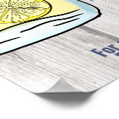 学校の夏ピクニックレモネードメイソンの瓶、PTO ポスター (角)