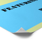 学校の夏フェスティバル、コミュニティフェスティバルイベント ポスター (角)