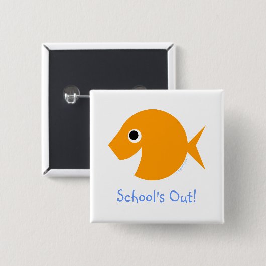 学校の夏休みの最終日 缶バッジ (正面&裏面)