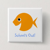 学校の夏休みの最終日 缶バッジ (正面)