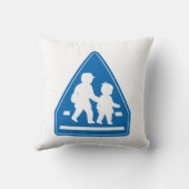 学校の子ども横断>>日本の交通標識 クッション (裏面)