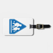 学校の子ども横断>>日本の交通標識 ラゲッジタグ (正面横)