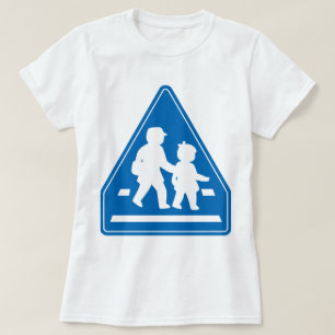 学校の子ども横断>>日本の交通標識 Tシャツ
