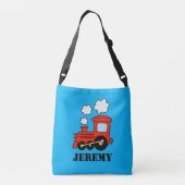 学校の子カスタムども用のトイトレインクロス体バッグ クロスボディバッグ (裏面)