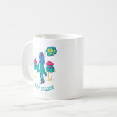 学校の子供たちおもしろいは、どこでもグルーヴに滞在する コーヒーマグカップ (正面左)