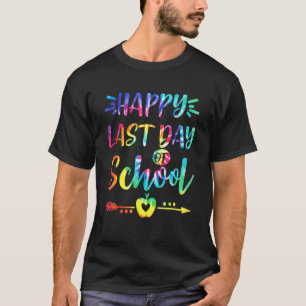 学校の学生と絞り染めの幸せな最終日 Tシャツ