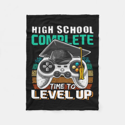 学校の完全なビデオゲーム上級卒業ギフト フリースブランケット (正面)