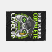 学校の完全なビデオゲーム上級卒業ギフト フリースブランケット (正面(横))