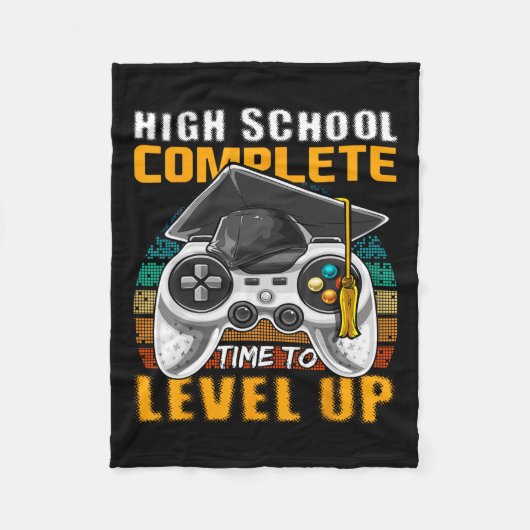 学校の完全なビデオゲーム上級卒業ギフト フリースブランケット (正面)