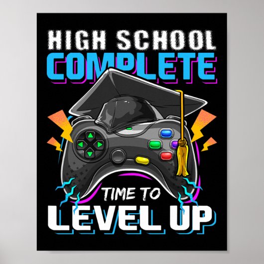 学校の完全なビデオゲーム上級卒業ギフト ポスター (正面)