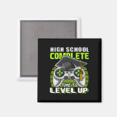 学校の完全なビデオゲーム上級卒業ギフト マグネット (正面/裏面)