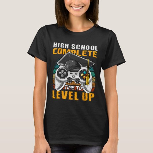 学校の完全なビデオゲーム上級卒業ギフト Tシャツ (正面)