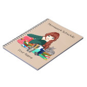 学校の宿題ノート ノートブック (左側)