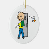 学校の少年 セラミックオーナメント (右)
