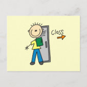 学校の少年 ポストカード (正面)