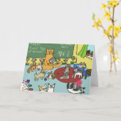 学校の幸せな最初日! カード (黄色い花)