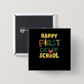 学校の幸せな最初日 缶バッジ (正面&裏面)