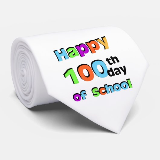 学校の幸せな100th日 ネクタイ (ロール)