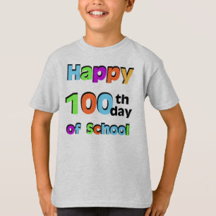 学校の幸せな100th日 tシャツ