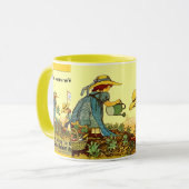 学校の庭の軍隊-マグ マグカップ (正面左)