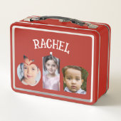 学校の弁当箱 |健康な食品の形状 メタルランチボックス (裏面)