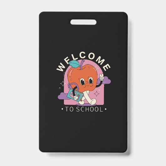 学校の後伝統的のイラストレーション バッジ (正面)