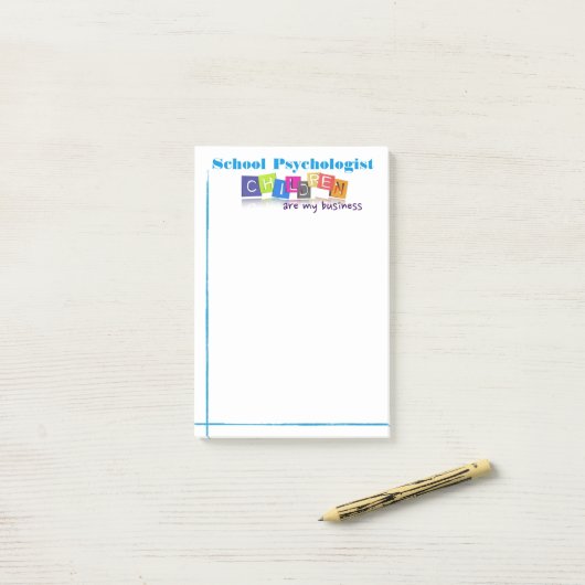 学校の心理学か子供は私のビジネスポスト・イットです ポストイット (デスク上)