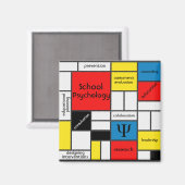 学校の心理学と全て!マグネット マグネット (正面/裏面)