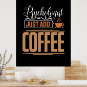 学校の心理学者がコーヒーを入れるだけ ポスター (キッチン)