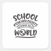 学校の心理学者が世界を変える スクエアシール (正面)