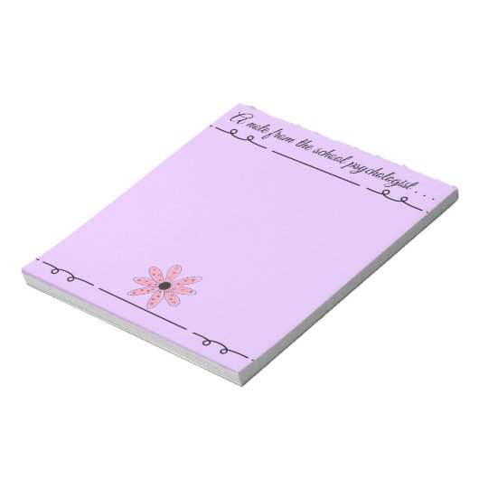 学校の心理学者のためのメモ帳 ノートパッド (回転)