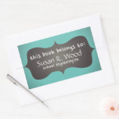 学校の心理学者のカスタマイズされた本シール 長方形シール (封筒)