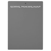 学校の心理学者のクリップボードをカスタマイズ クリップボード (裏面)