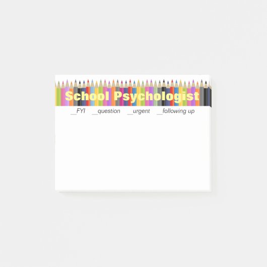 学校の心理学者のフォローアップのポスト・イット ポストイット (正面)