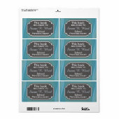 学校の心理学者のプロフェッショナルブックラベル ラベル (フルシート)