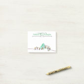 学校の心理学者のポスト・イット ポストイット (デスク上)