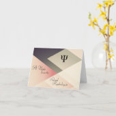 学校の心理学者のメモ(ノートカード) カード (黄色い花)