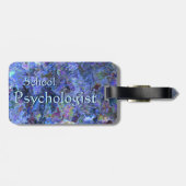 学校の心理学者の荷物のラベル ラゲッジタグ (裏面横)