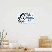 学校の心理学者は何をする？(ポスター) ポスター (キッチン)