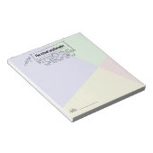 学校の心理学者ノートパッドと子供のバナー ノートパッド (アングル)