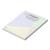 学校の心理学者ノートパッドと子供のバナー ノートパッド (回転)