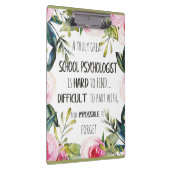 学校の心理学者事務所の装飾の感謝ギフト クリップボード (右)